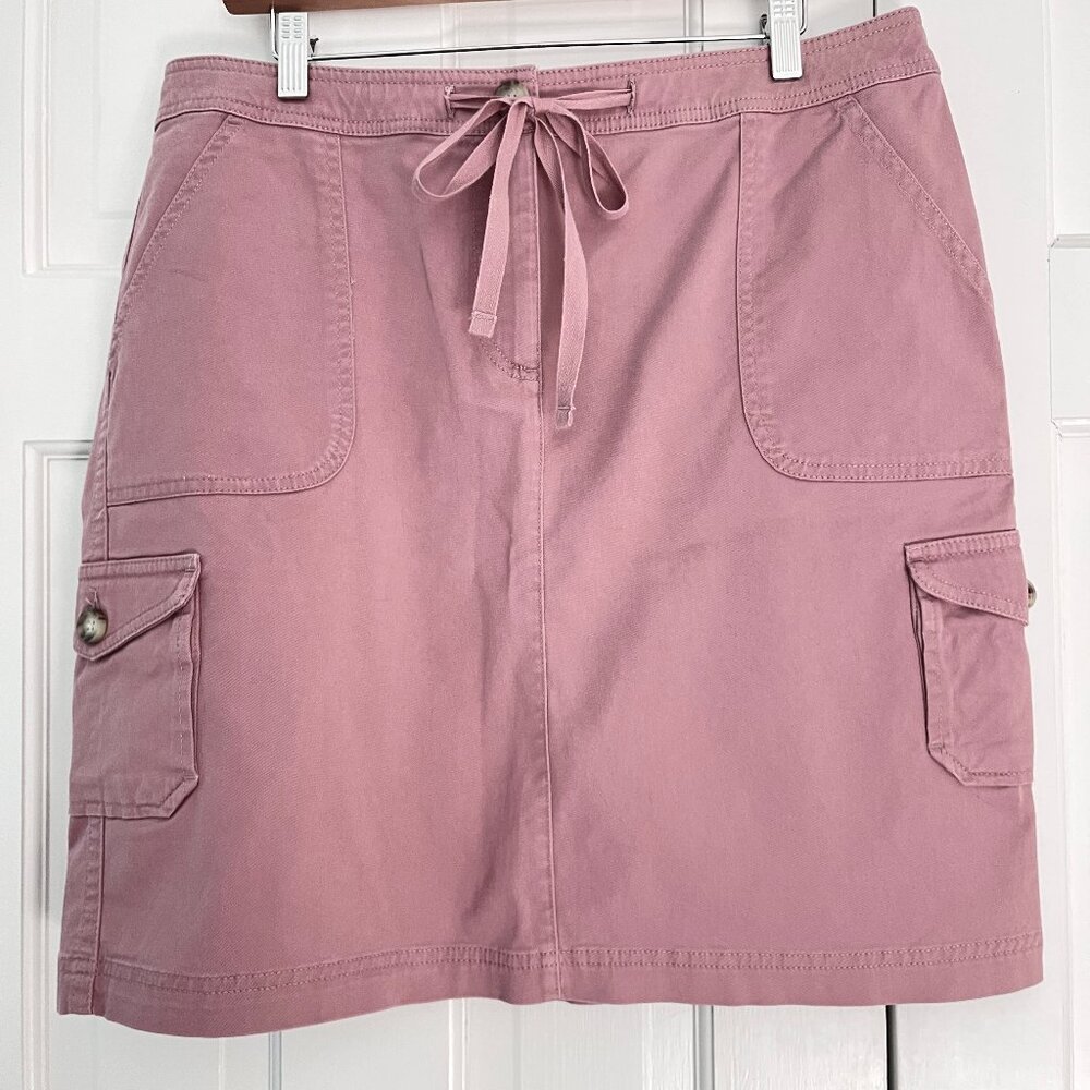 LL Bean cotton blend skirt